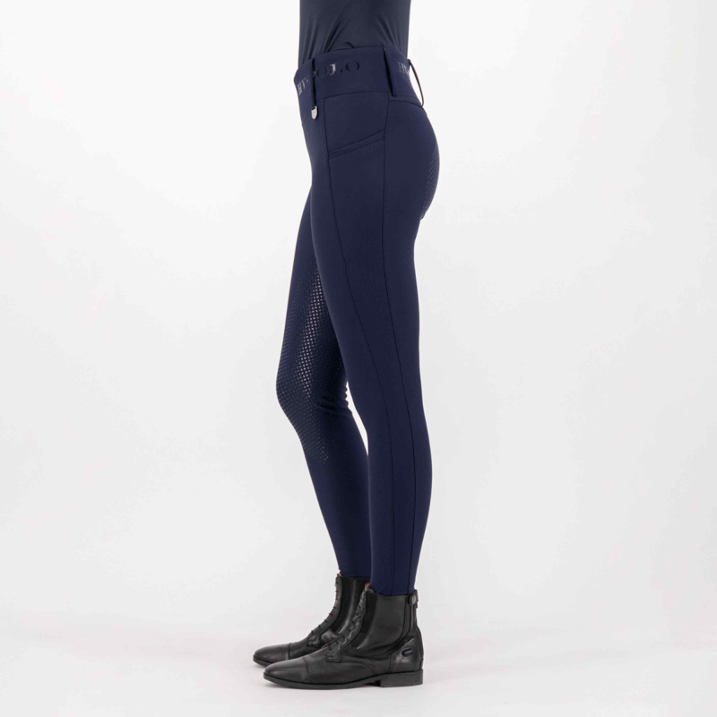 HV Polo Children's Favourite Full Grip Riding Tights - Navy-1