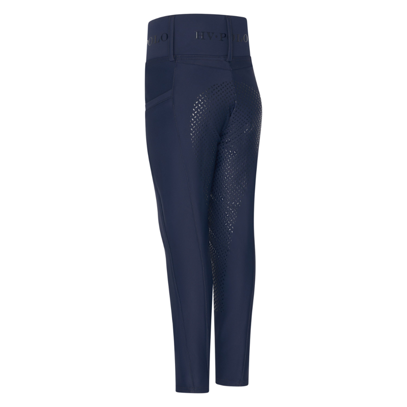 HV Polo Children's Favourite Full Grip Riding Tights - Navy-4