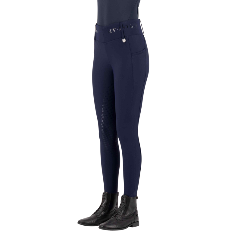 HV Polo Children's Favourite Full Grip Riding Tights - Navy