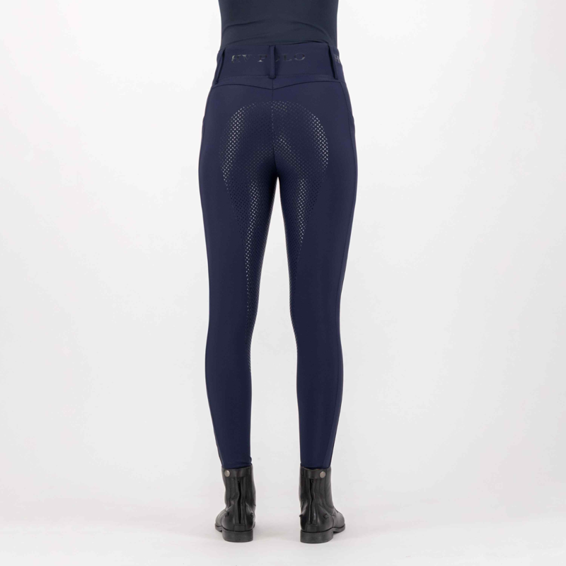 HV Polo Children's Favourite Full Grip Riding Tights - Navy-6