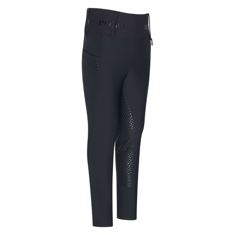HV Polo Children's Favourite Full Grip Riding Tights - Black-4