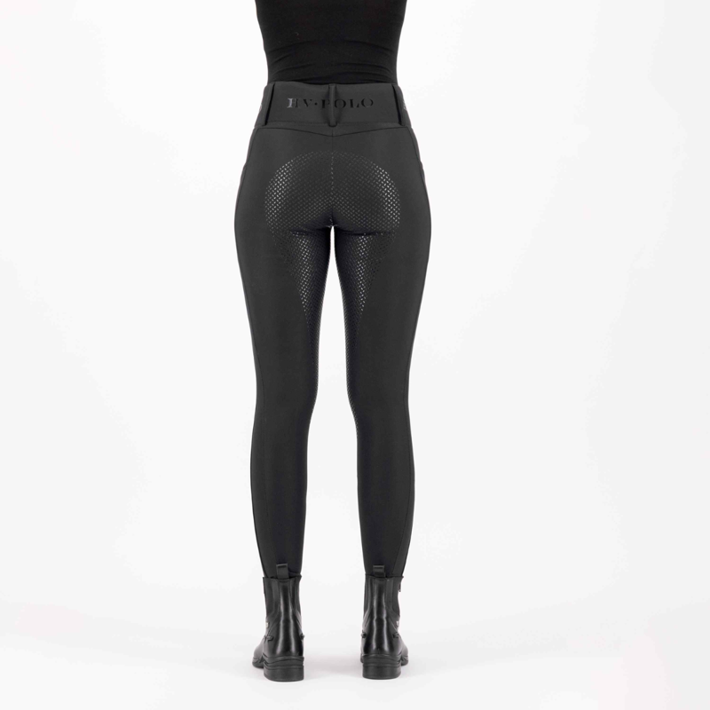 HV Polo Children's Favourite Full Grip Riding Tights - Black-3