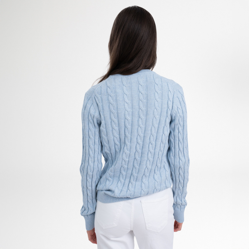 HV Polo Ladies Tally Pullover - Powder Blue-1