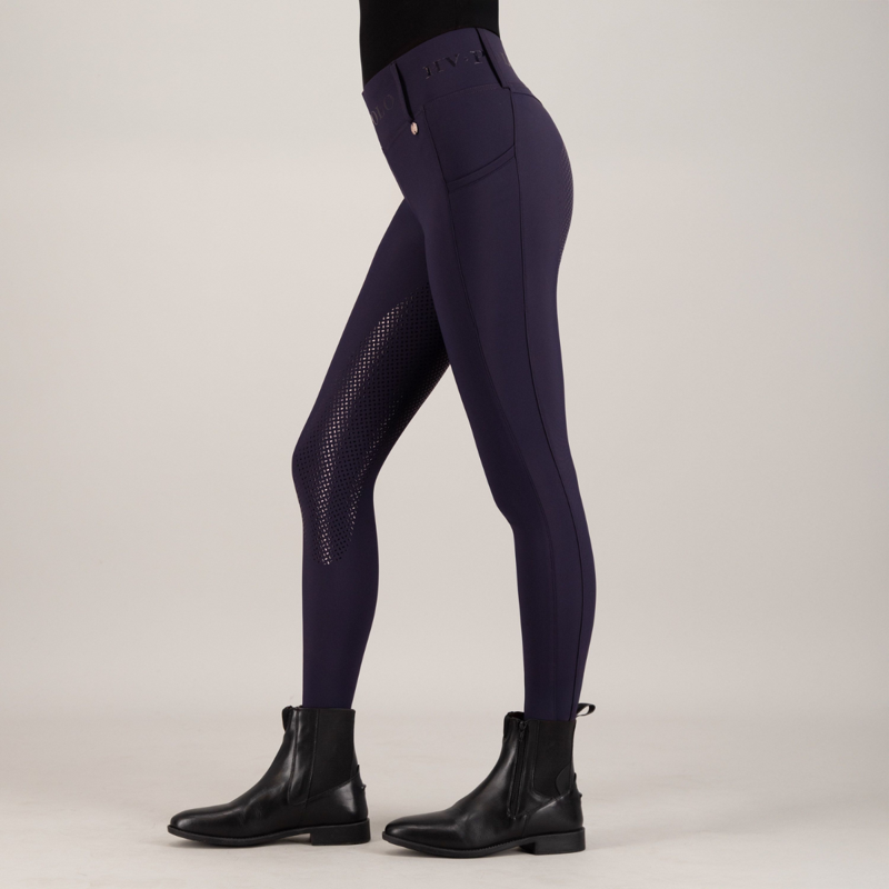 HV Polo Ladies Favourite Full Grip Riding Tights - Navy-2
