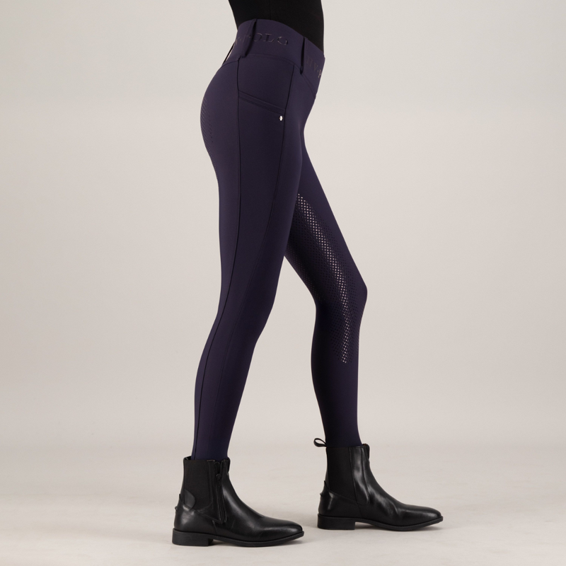 HV Polo Ladies Favourite Full Grip Riding Tights - Navy-3