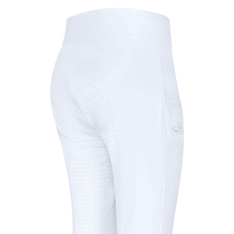 HV Polo Children's Lotte Riding Tights - White-3