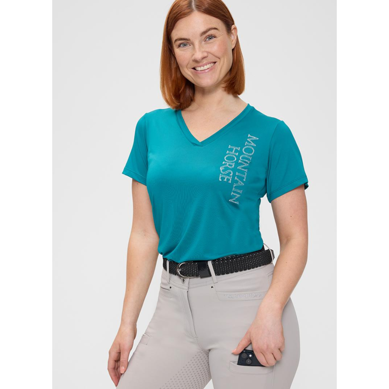Mountain Horse Ladies Action T-shirt - Green-2