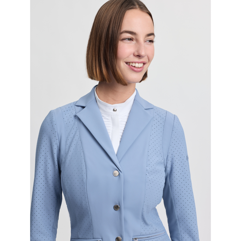LeMieux Ladies Jessica Mesh Show Jacket - Powder Blue-3