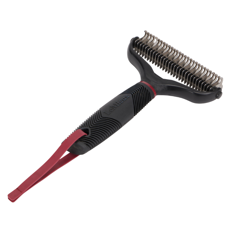 LeMieux Mane Thinning Rake - Black-1