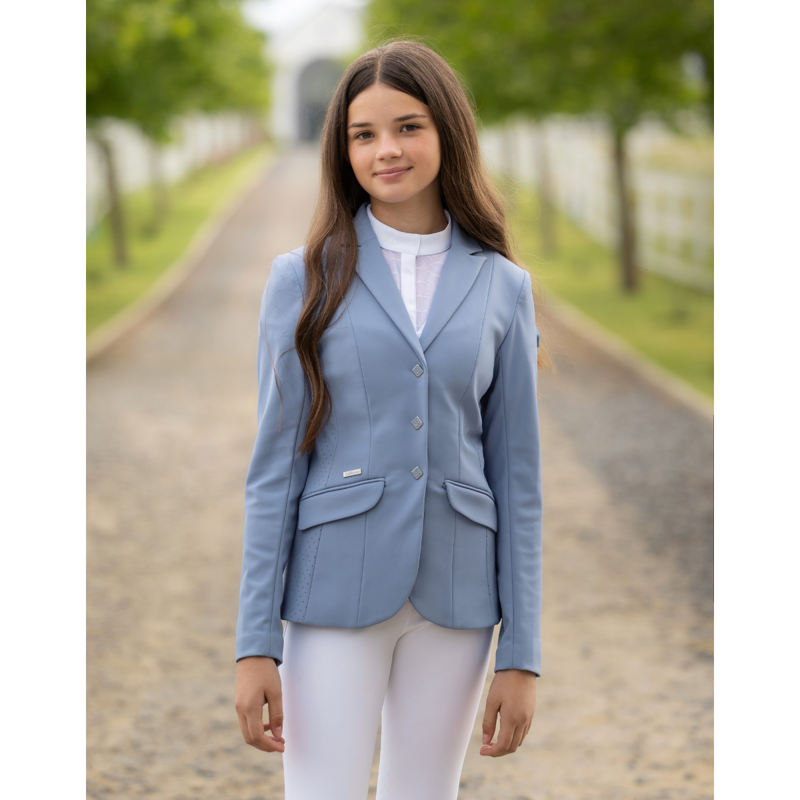 LeMieux Young Rider Kennedy Show Jacket - Powder Blue-8