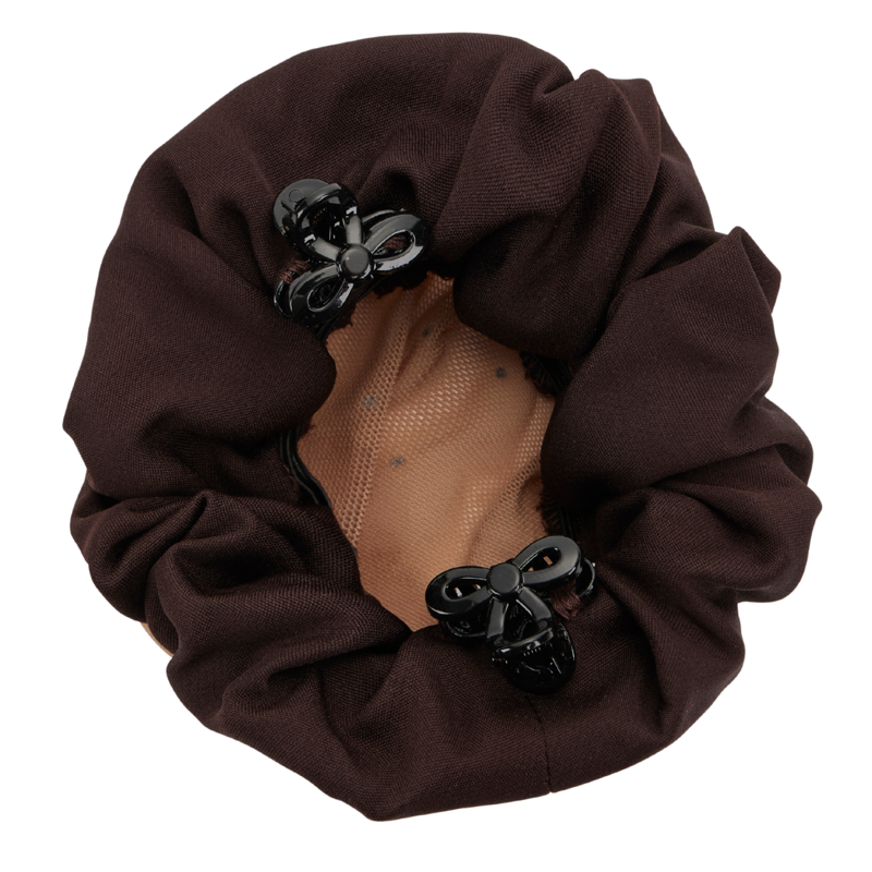 LeMieux Scrunchie with Crystal Hair Net - Brown/Blonde-1