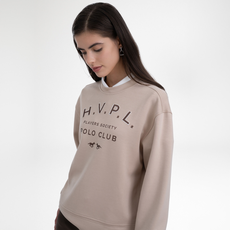 HV Polo Ladies Janice Sweater - Champagne-1