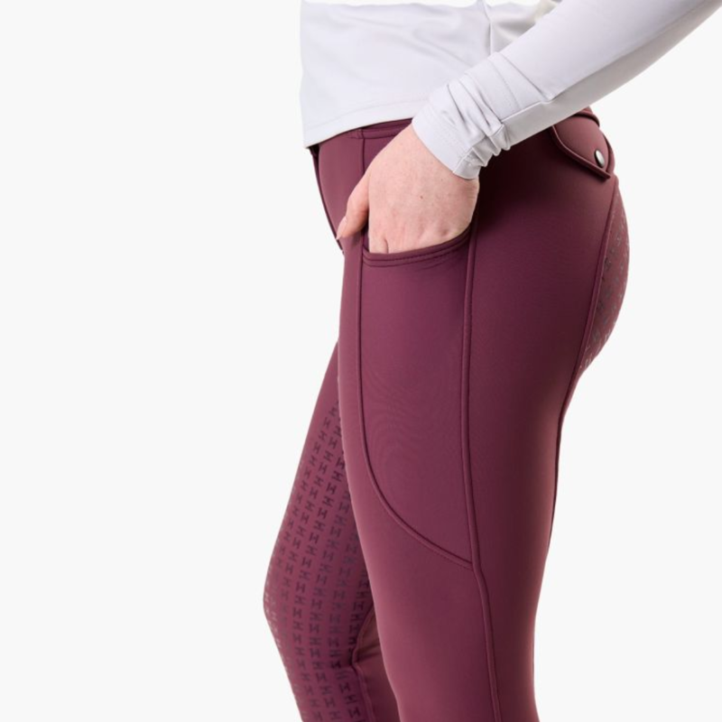 Horseware Ladies Flexfit Winter Full Seat Breeches - Celestial Purple-2