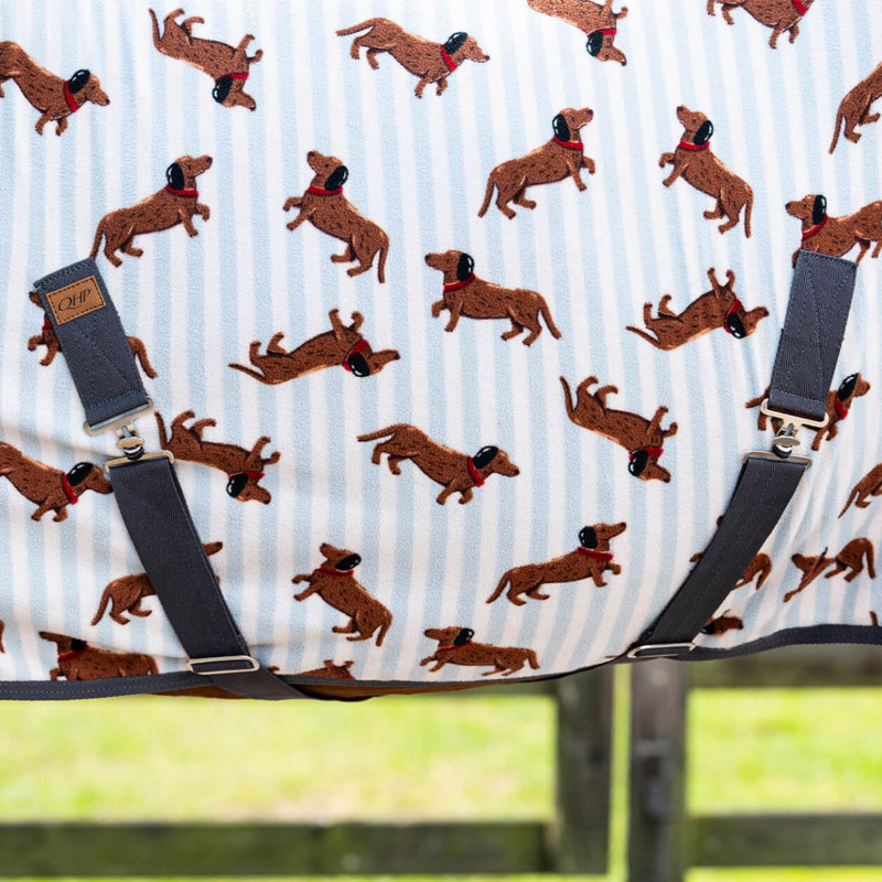 QHP Stable Buddy Fleece Rug - Dachshund-5