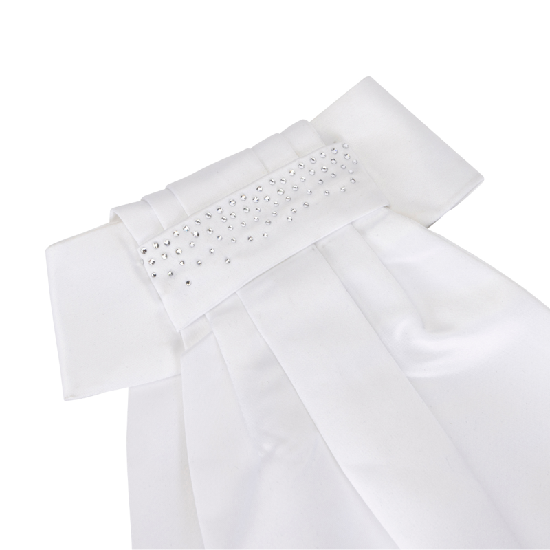 Aubrion Berrington Ready Tied Stock - White-1