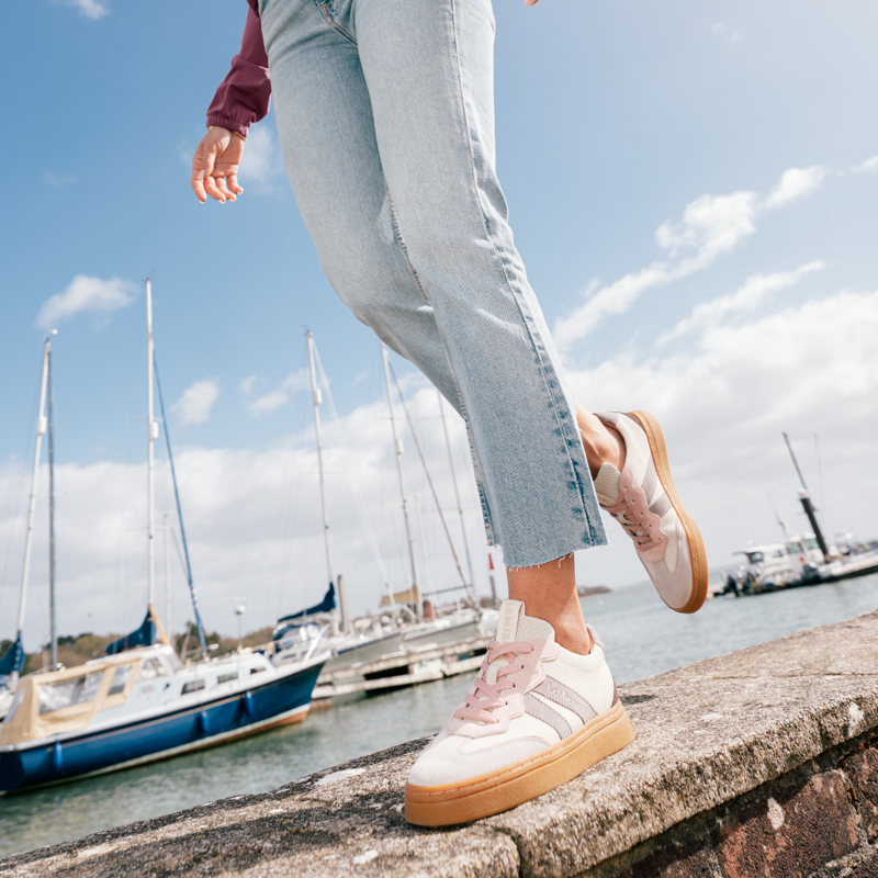 LeMieux Stockbridge Suede Lifestyle Trainer - Stone-11