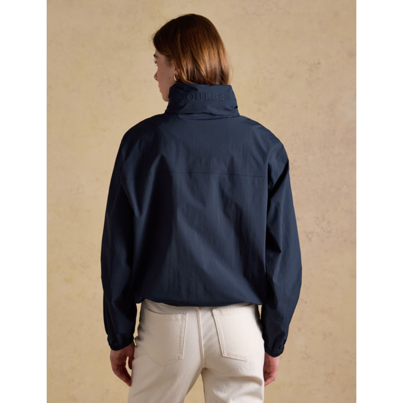 Joules Ladies Hove Waterproof Windbreaker Jacket - Navy-3