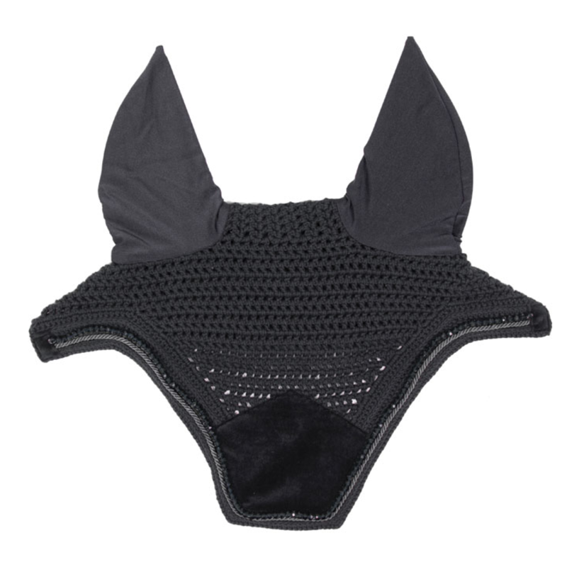 Kentucky Wellington Velvet Pearls Fly Veil Full - Black