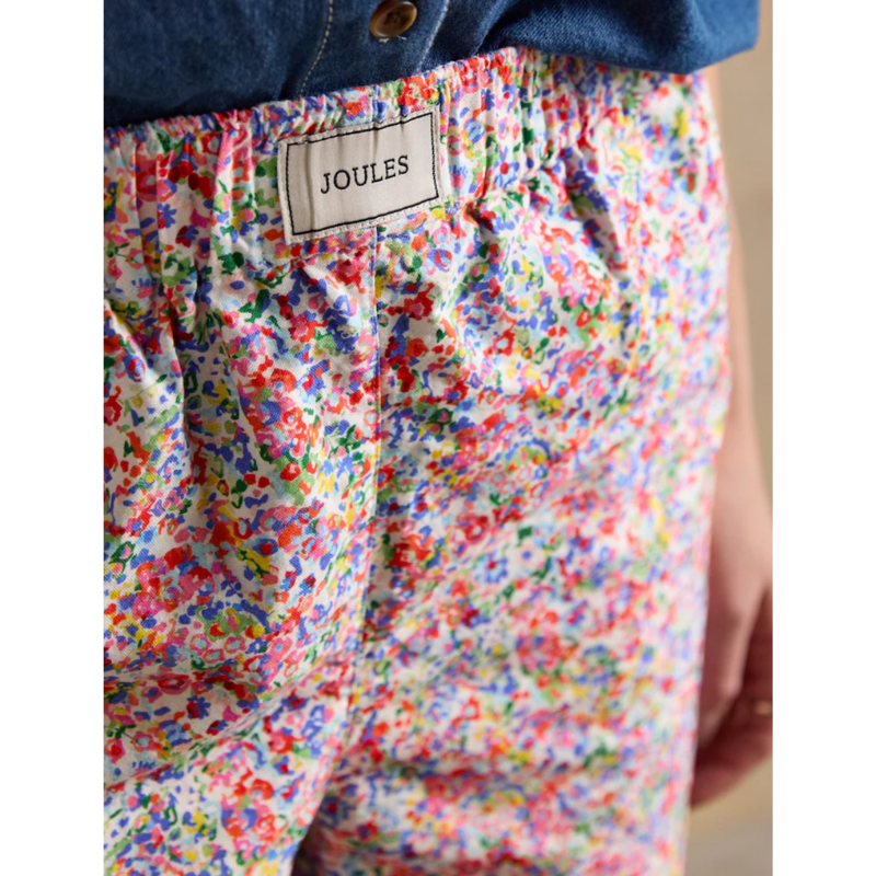 Joules Ladies Amara Pull On Cotton Shorts - Multi Ditsy-4