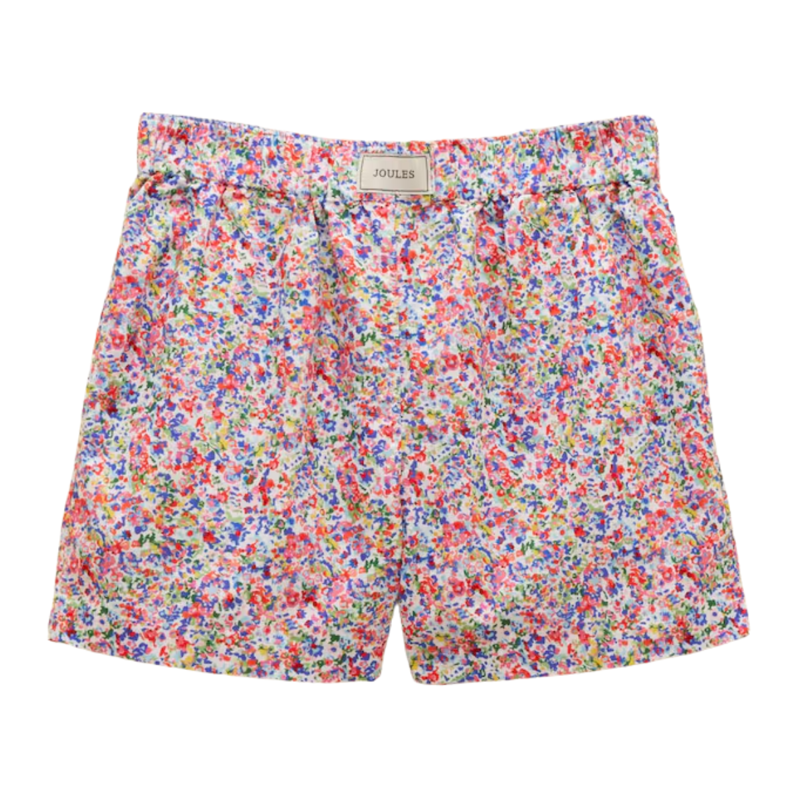 Joules Ladies Amara Pull On Cotton Shorts - Multi Ditsy