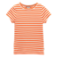 Joules Ladies Sophie Short Sleeve Ribbed T-Shirt - Orange Stripe