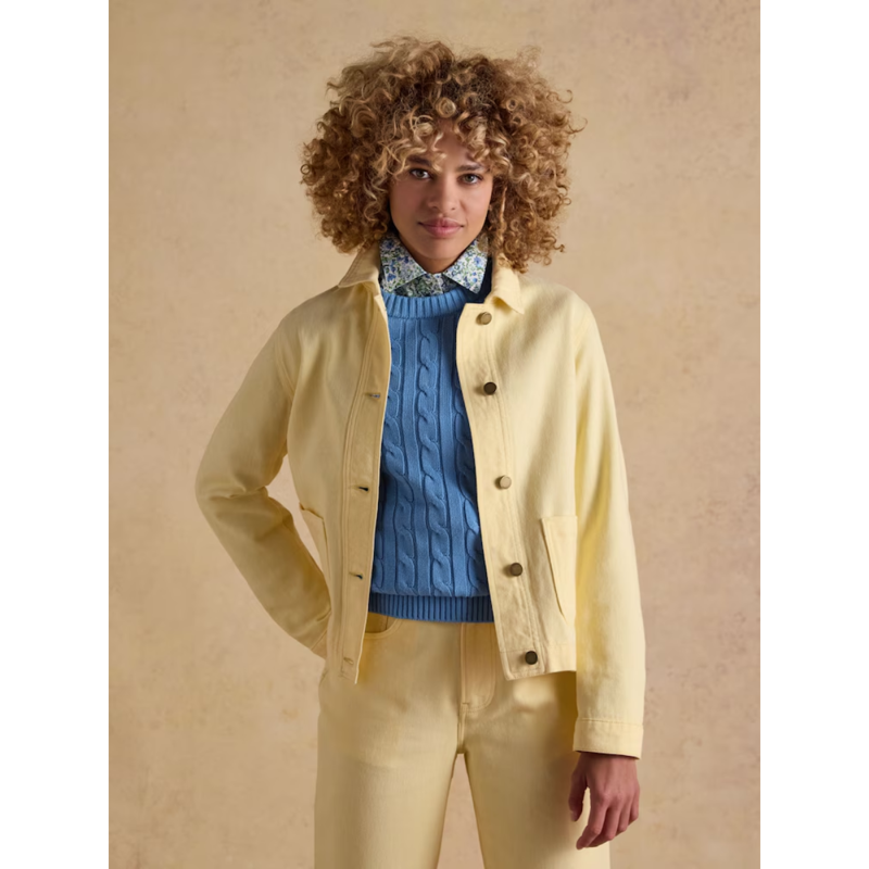 Joules Ladies Marlow Denim Jacket - Light Yellow-1