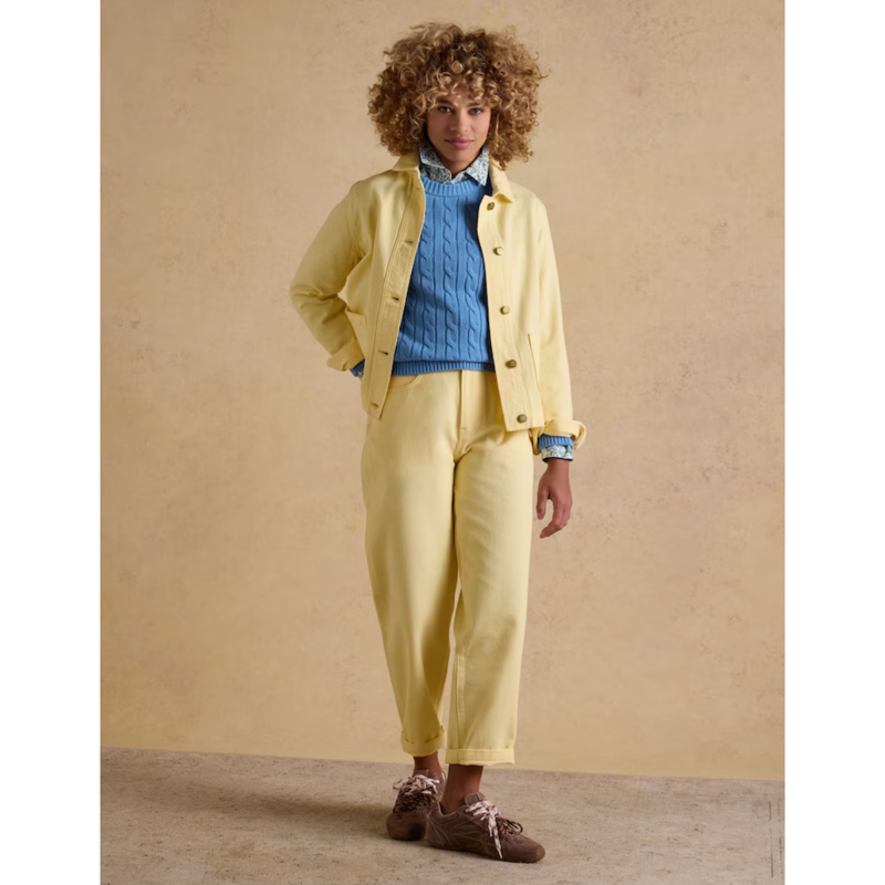 Joules Ladies Marlow Denim Jacket - Light Yellow-3