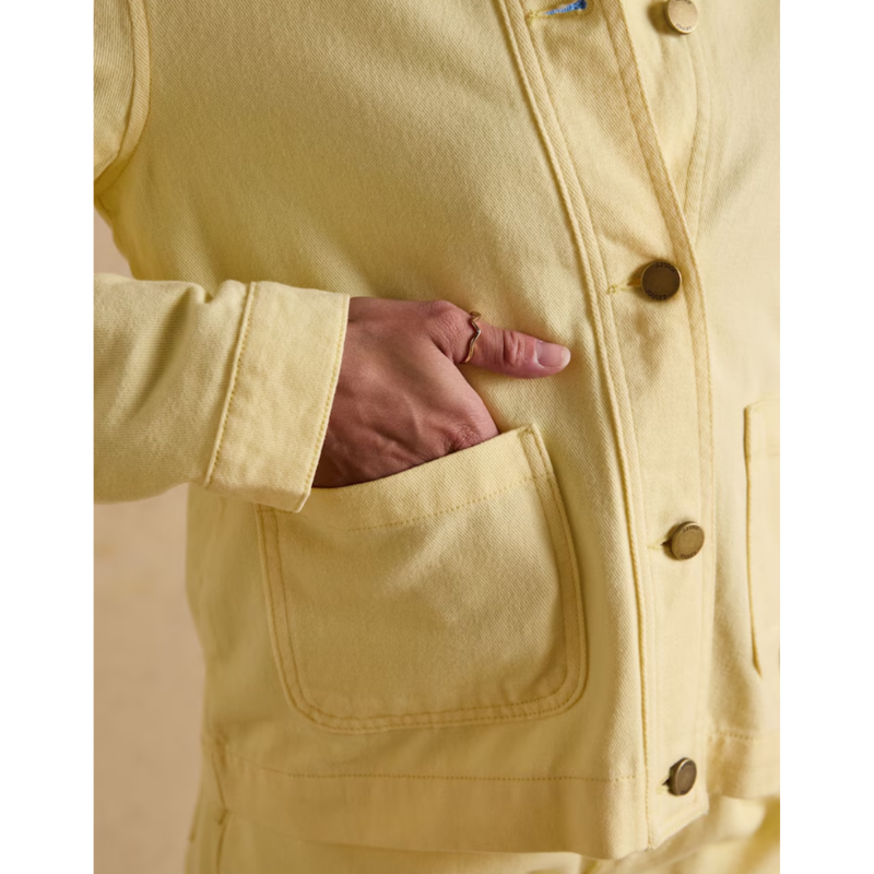 Joules Ladies Marlow Denim Jacket - Light Yellow-4