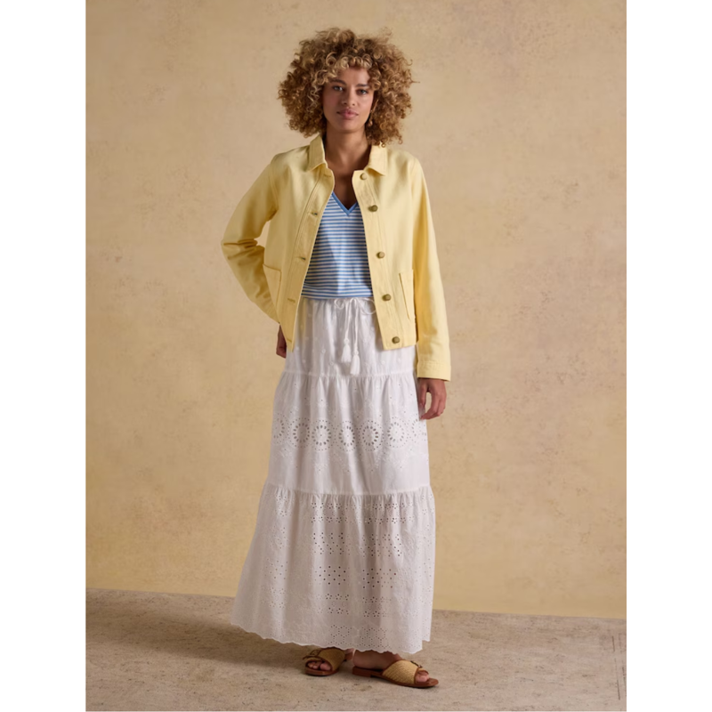 Joules Ladies Marlow Denim Jacket - Light Yellow-8