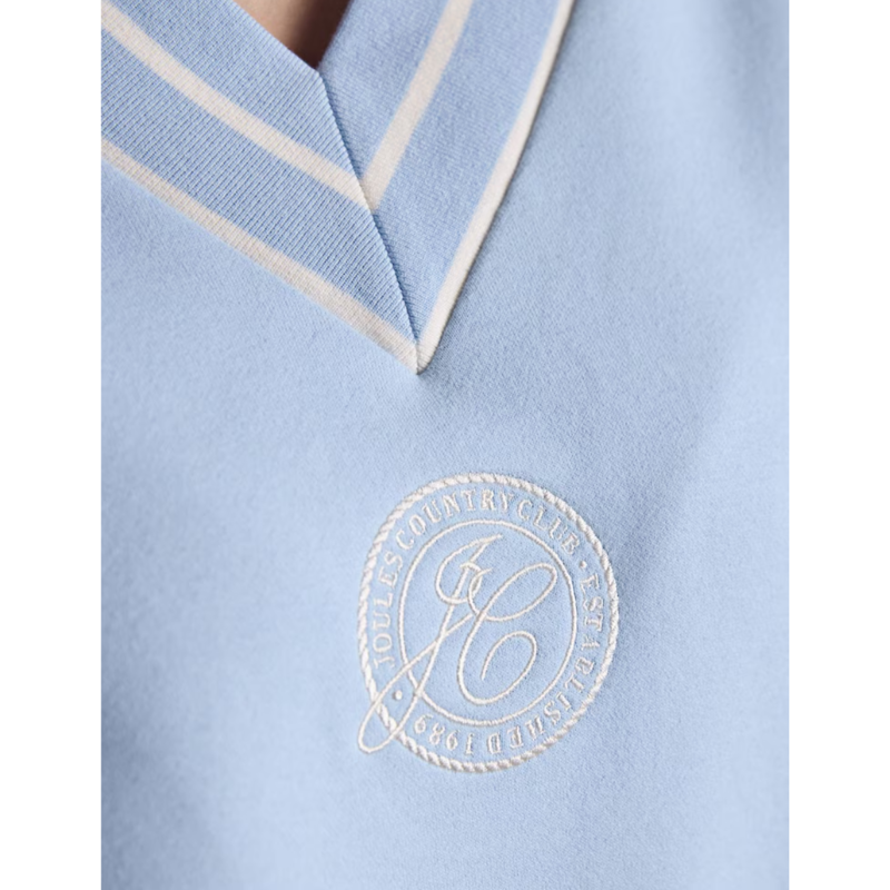 Joules Ladies Embroidered Sporty Sweatshirt - Blue-5