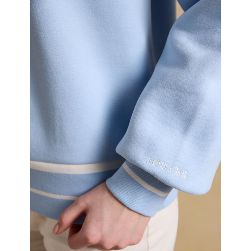 Joules Ladies Embroidered Sporty Sweatshirt - Blue-6