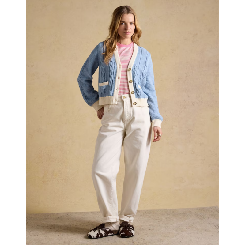 Joules Ladies Erin T-Shirt - Pink Stripe-7