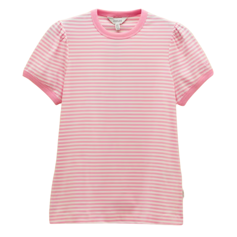 Joules Ladies Erin T-Shirt - Pink Stripe