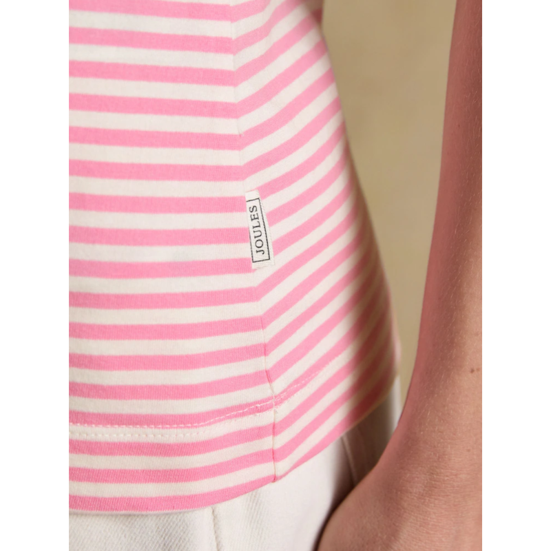 Joules Ladies Erin T-Shirt - Pink Stripe-6