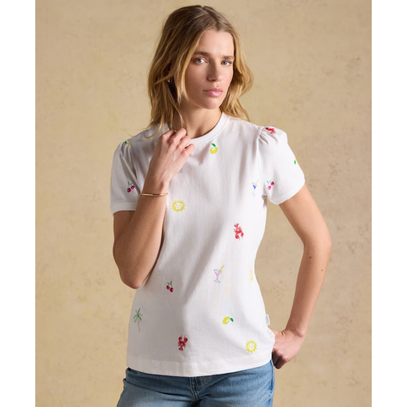 Joules Ladies Erin T-Shirt - Summer Icons-1