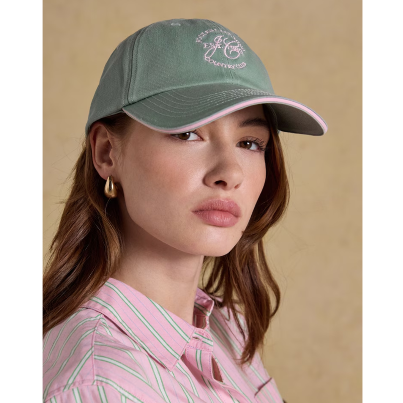 Joules Ladies Daley Baseball Cap - Green-1