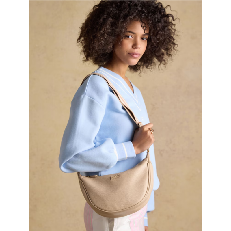 Joules Jade Half Moon Adjustable Cross-Body Bag - Neutral-1