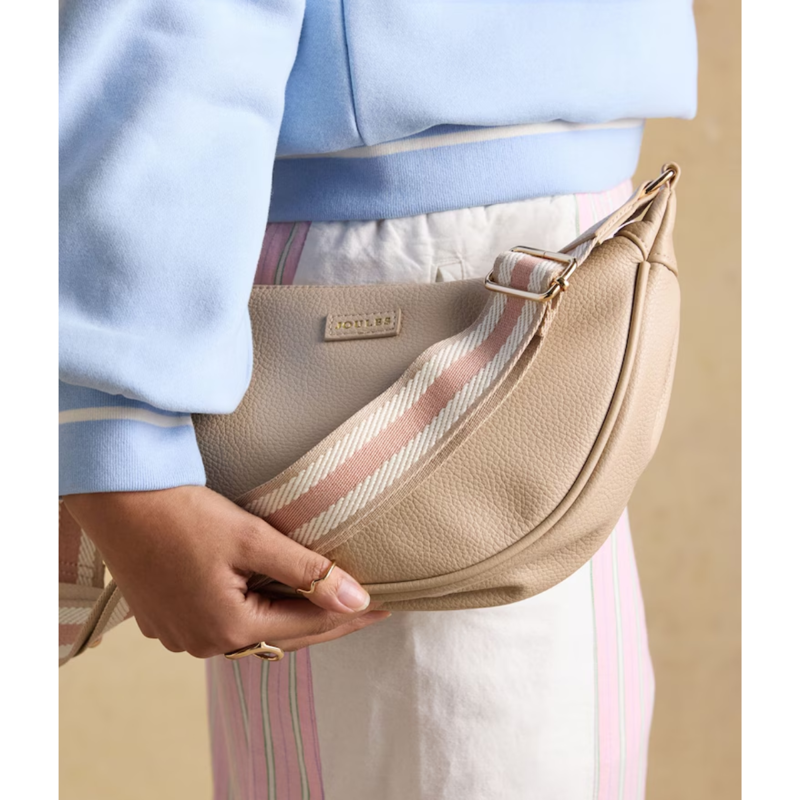 Joules Jade Half Moon Adjustable Cross-Body Bag - Neutral-2