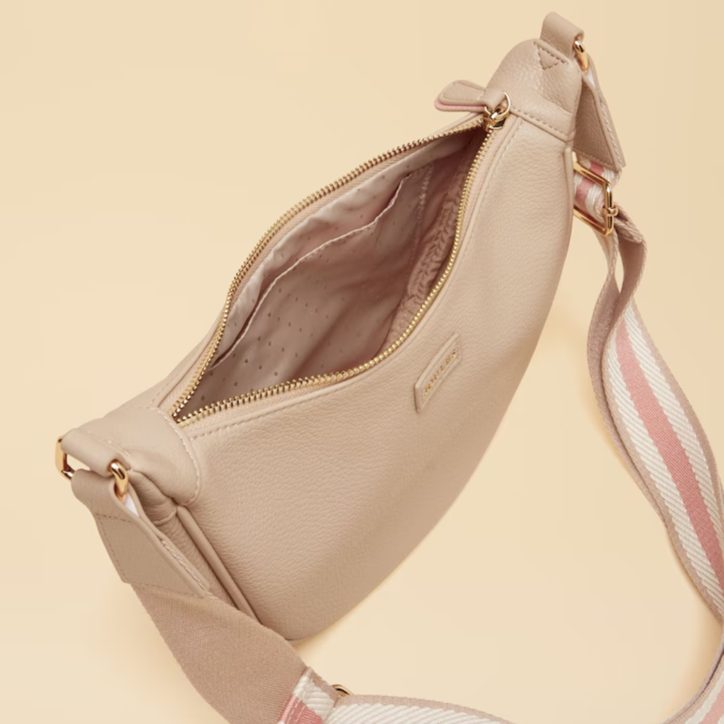 Joules Jade Half Moon Adjustable Cross-Body Bag - Neutral-4