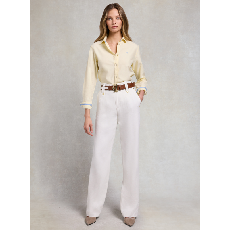 Holland Cooper Oxford Shirt - Lemon-2