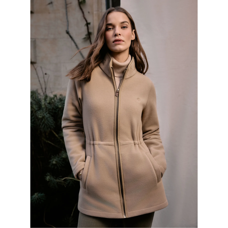 Holland Cooper Country Longline Fleece - Sand-4
