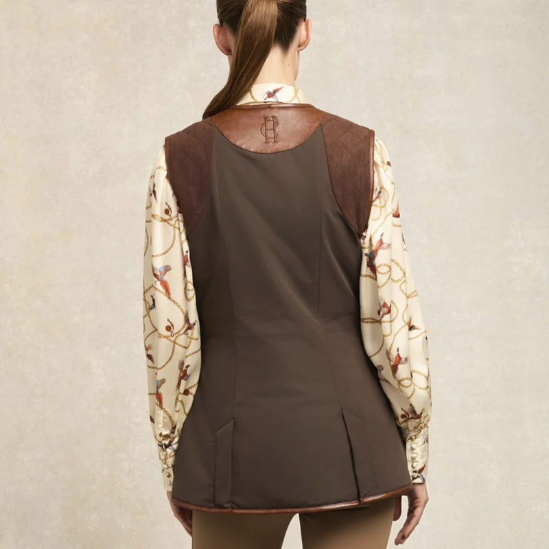 Holland Cooper Clay Vest - Chocolate-4