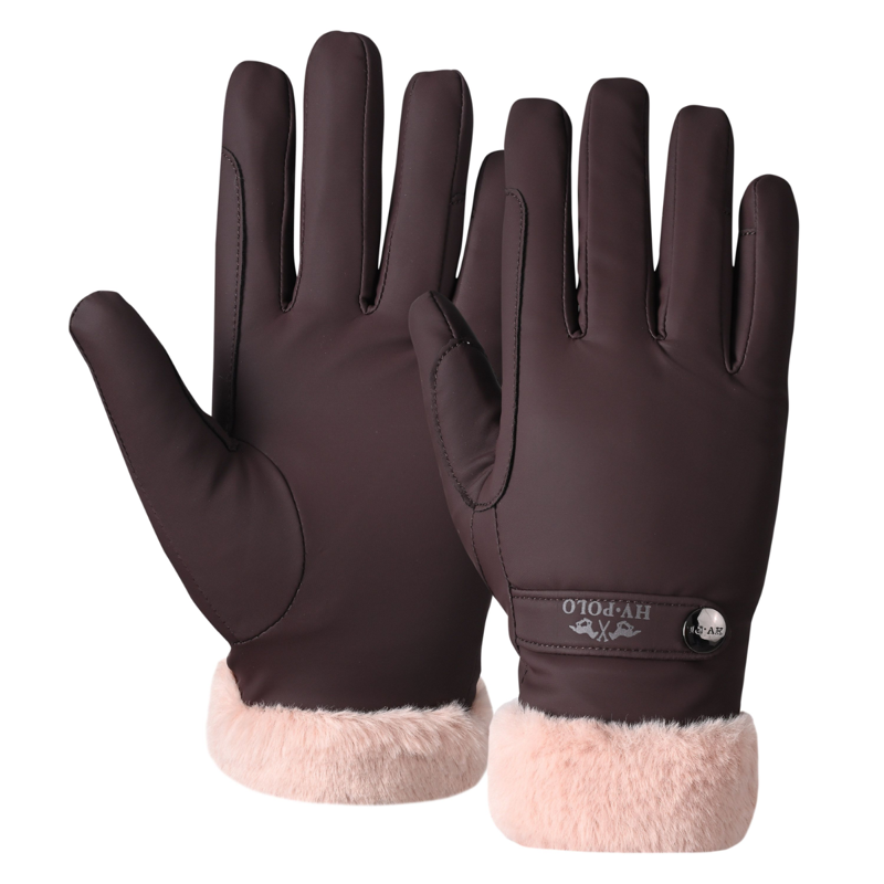 HV Polo Ladies Garnet Gloves - Wood