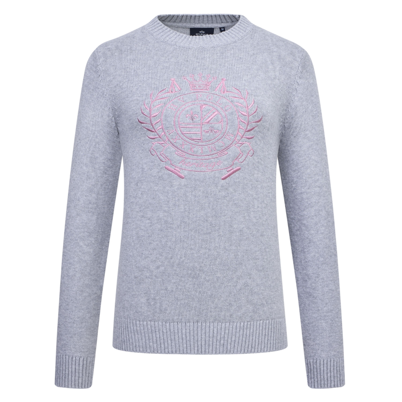 HV Polo Ladies Jordyn Pullover - Grey Melange-3