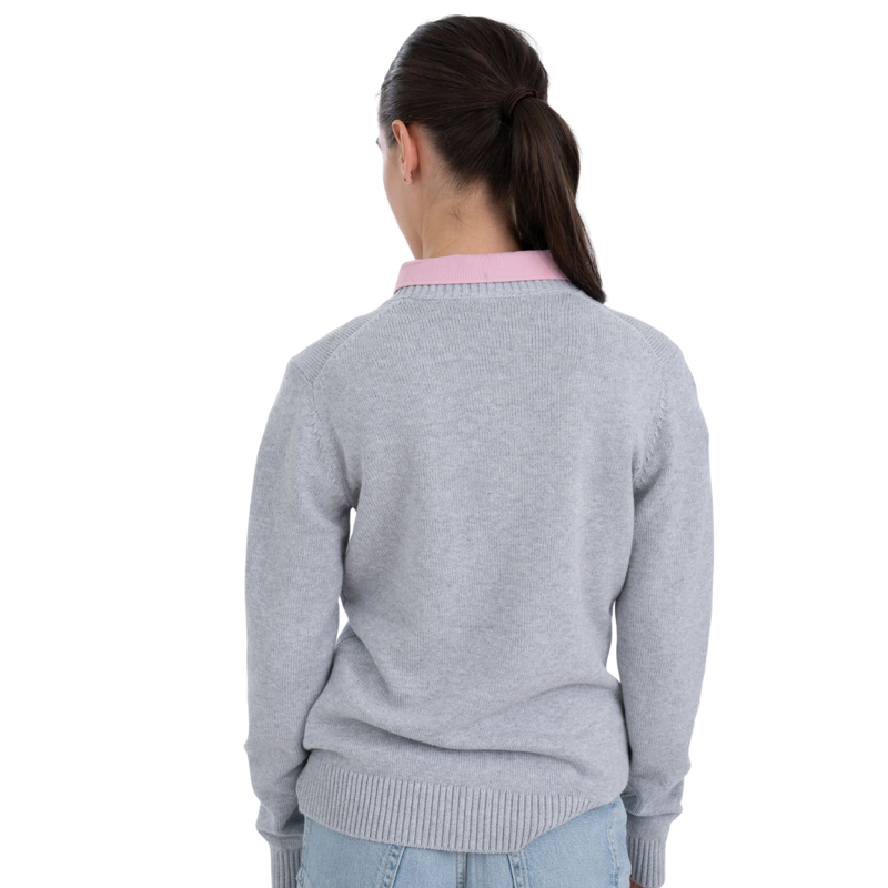 HV Polo Ladies Jordyn Pullover - Grey Melange-1