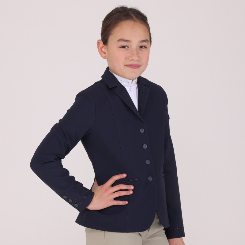 Aubrion Young Rider Optima-GX Show Jacket - Navy-2