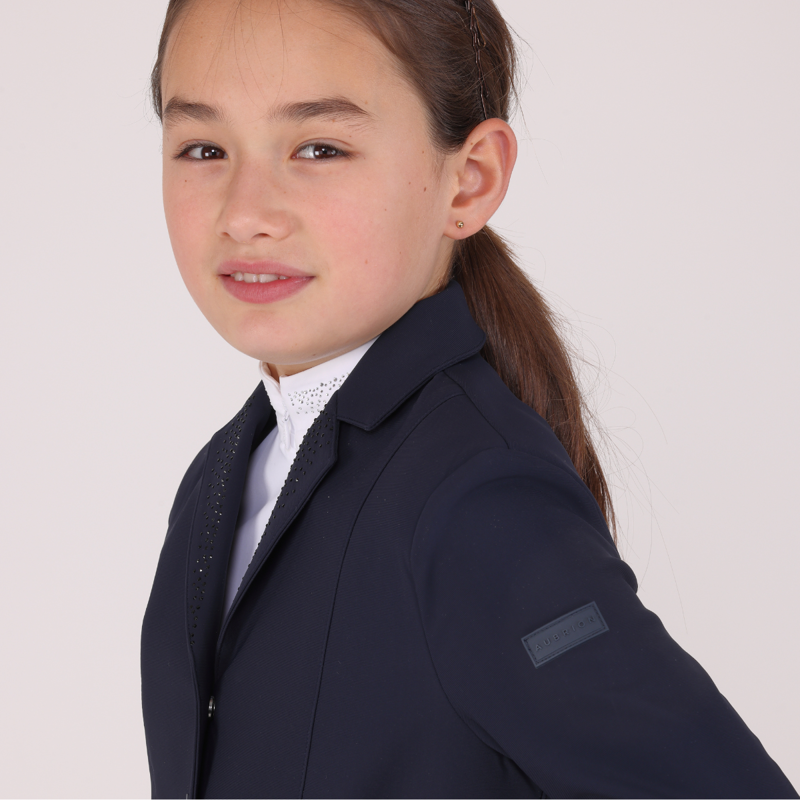 Aubrion Young Rider Optima-GX Show Jacket - Navy-3