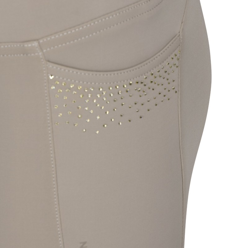 Aubrion Young Rider Optima GX Riding Tights - Beige-7
