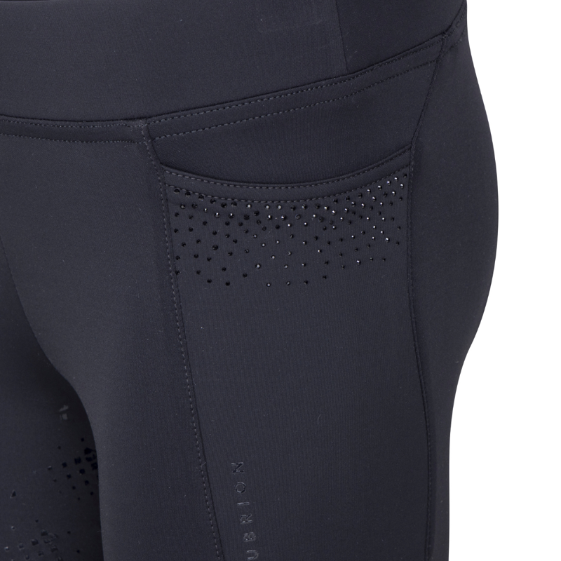 Aubrion Young Rider Optima GX Riding Tights - Black-3