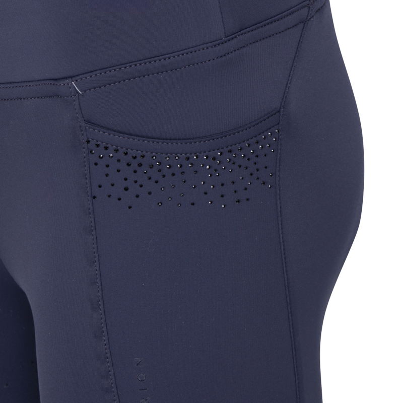 Aubrion Young Rider Optima GX Riding Tights - Navy-4